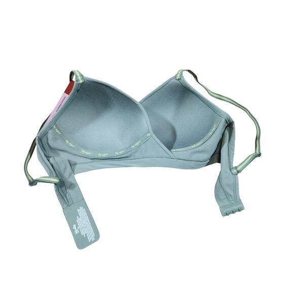 New Kindly Yours Bra Cross Over Hybrid Green Sea Spray Wireless Women's M - Picture 4 of 8